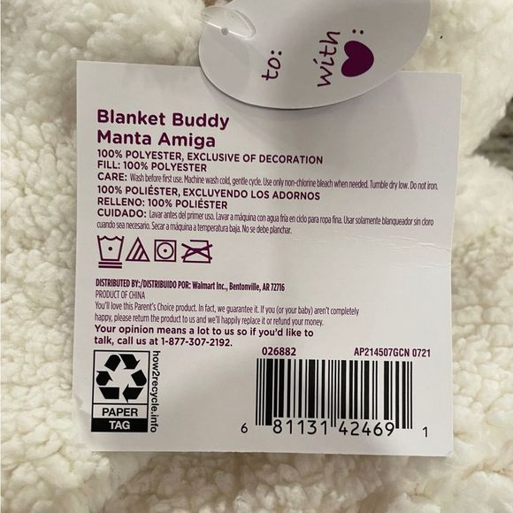 Lamb Unisex Neutral Security Blanket Lovey Snuggle Buddy Parents Choice NWT - Picture 6 of 10